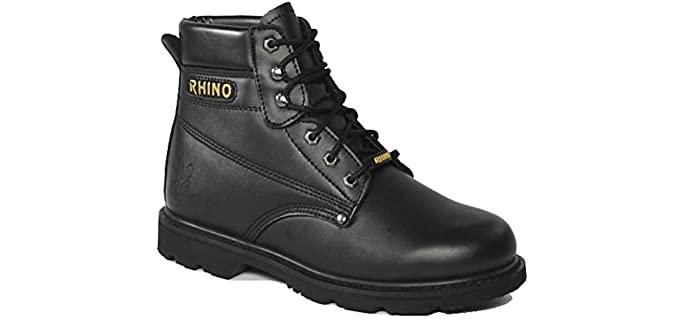 Rhino Men's Safety - Steel Toe Roofing Construction Work Boots