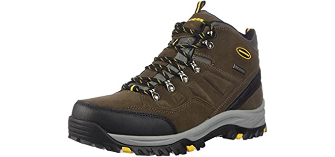 Skechers Men's Relment-Pelmo - Hiking Work Boot for Sore Feet