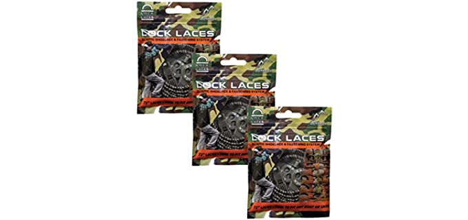 Lock Laces Unisex Heavy Duty - Premium Work Boot Laces