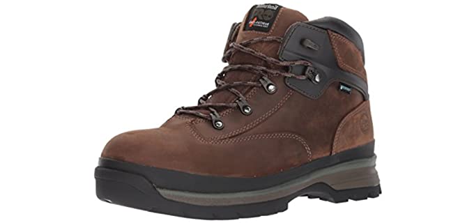 Timberland Pro Men's Euro Hiker - Work Boot for Standing on Concrete