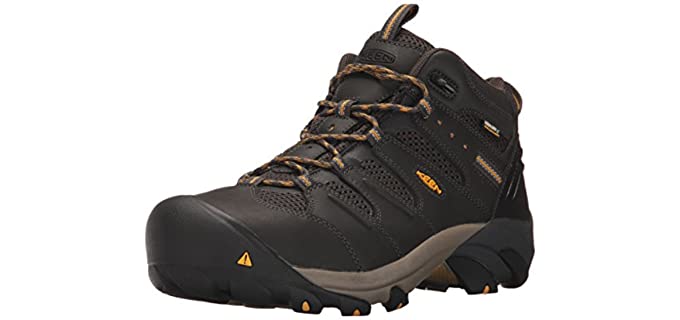 Keen Men's Lansing - Steel Toe Work Boot for Delivery Drivers