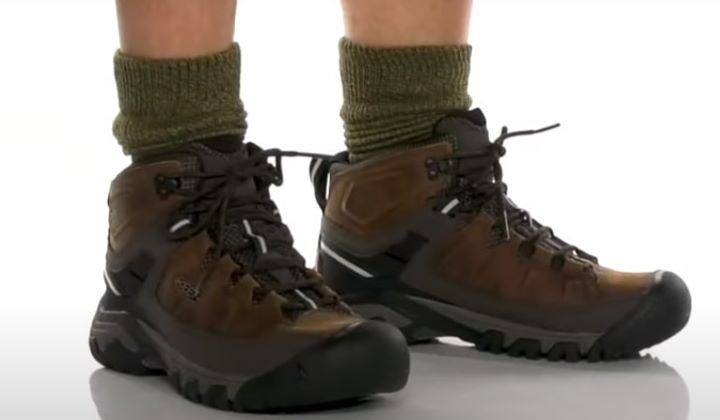 Testing the moisture-wicking technology of the hiking work boot