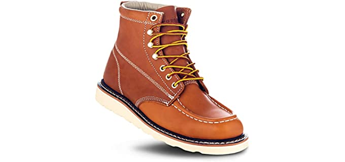 Ever Boots Men's Weldor - Work Boot with Soft Moc Toe