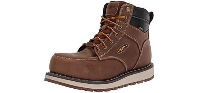 Keen Men's Cincinnati 6 Inch - Wedge Sole Work Boot for Painters