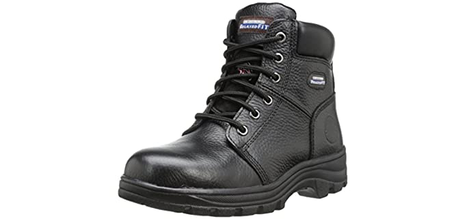 Skechers Women's Workshire Peril - Steel Toe Work Boot for Standing All Day