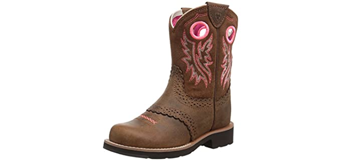 Ariat Girls's Fatbaby - Cowboy Boot for Kids