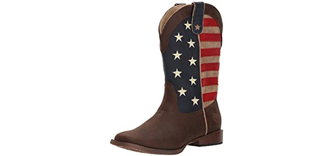 Roper Unisex American Patriot - Durable Cowboy Boot for Kids