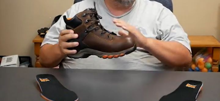Examining the structure and overall quality of the work boot
