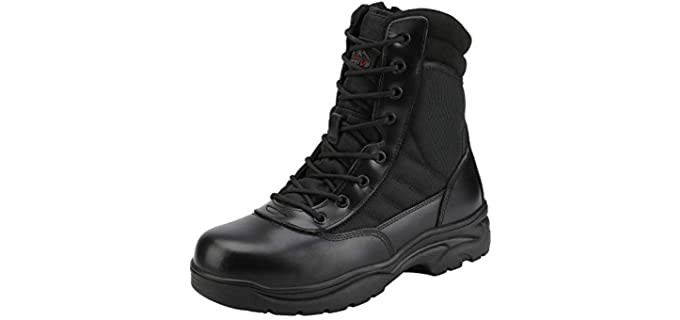 Nortiv Men's Military - Tactical Work Boot for Plantar Fasciitis