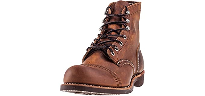 Red Wing Men's Iron ranger - Work Boot for Roofing