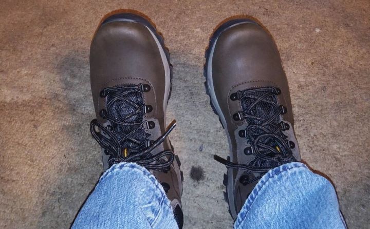  Wearing the Newton Ridge Plus II Waterproof Hiking Boot Shoe from Columbia