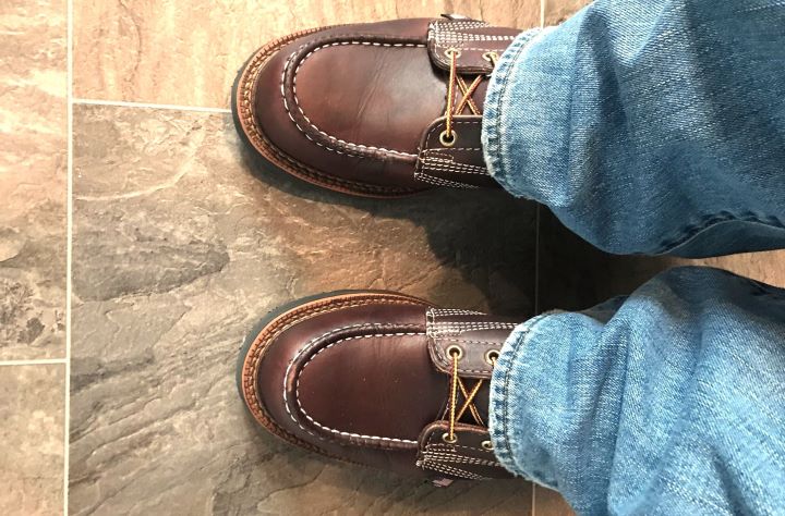  Wearing American Heritage 6” Moc Toe Work Boots from Thorogood