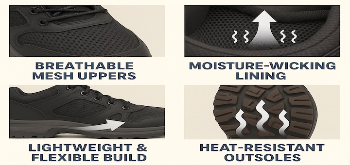 Best Features of Ventilated Work Boots