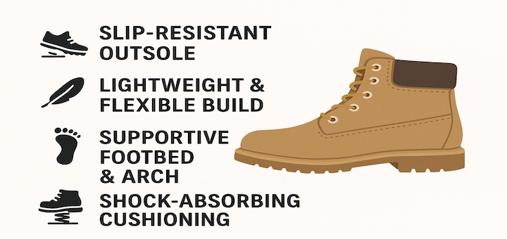 Delivery Driver's Best Work Boot Features