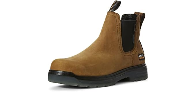 Ariat Men's Turbo Chelsea - Carbon Toe Minimalist Work Boots 