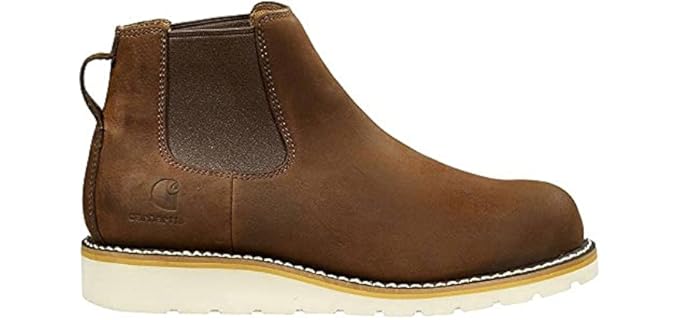 Carhartt Men's Chelsea Fw5233M - Orthopedic Podiatrist Designed Pull-On Work Boots for Concrete Works