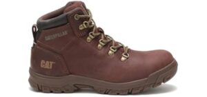 CAT Footwear Women's Caterpillar Mae - Leather Work Boots for Plantar Fasciitis