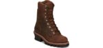 Chippewa Men's 59408 SUPER DNA 9'' - Logger Work Boot Vibram Sole