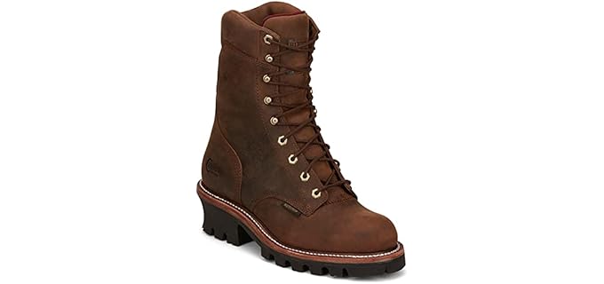 Chippewa Men's 59408 SUPER DNA 9'' - Logger Work Boot Vibram Sole