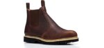 Golden Fox Men's Romeo Chelsea - Pull-On Minimalist Work Boots 