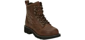 Justin Women's Gypsy - Waterproof Work Boots for Plantar Fasciitis