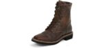 Justin Men's Worker Two - Waterproof Work Boots for Plantar Fasciitis