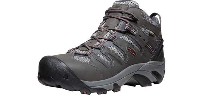 Keen Utility Men's Lansing - Steel-Toe Work Boots For High Arches