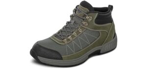 Orthofeet Men's Hunter - Orthopedic Wide Toe Work Boots
