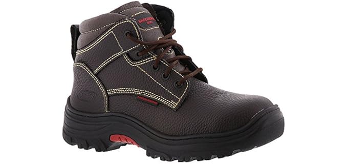 Skechers Men's Burgin-Tarlac - Memory Foam Puncture-Resistant Work Boots