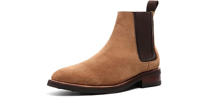 Thursday Boot Co. Men's Duke Chelsea - Minimalist Suede Leather Work Boot