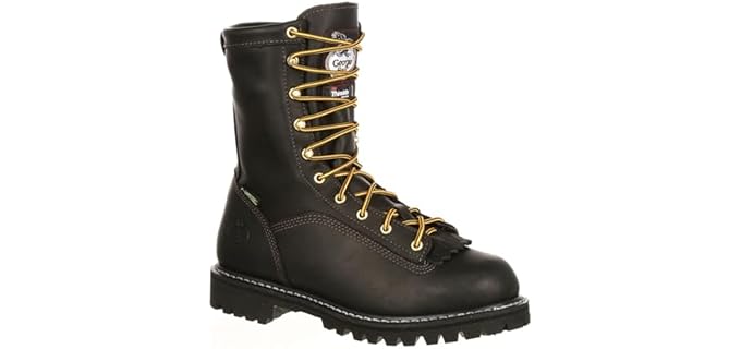 Georgia Boot Men's Lace-To-Toe - Plumbers Insulated Slip-Resistant Work Boot