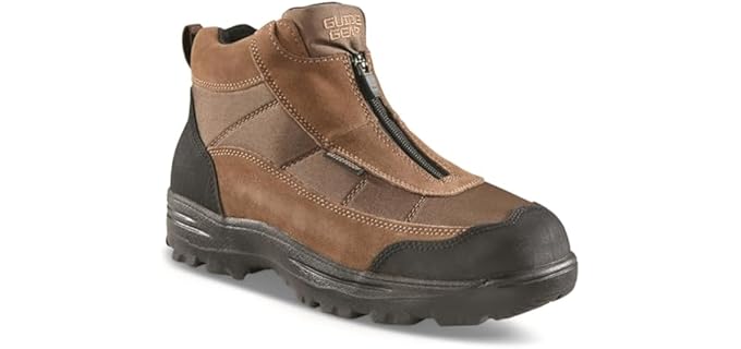 Guide Gear Men's Silvercliff II - Front Zipper Work Boots