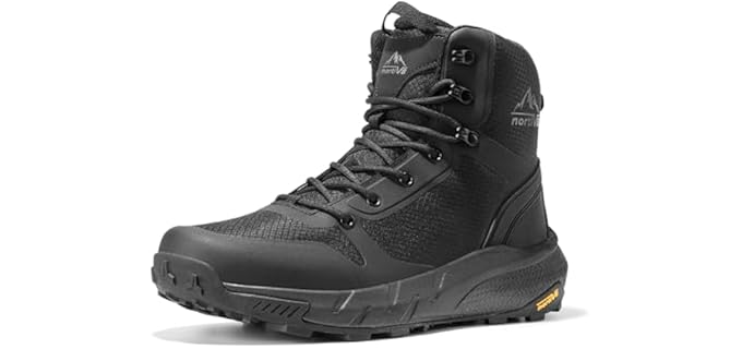 Nortiv 8 Men's Metrostrike  - Lightweight Zipper Work Boots