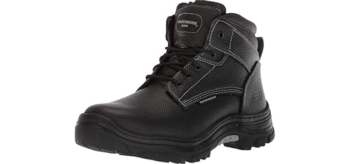 Skechers Men's Burgin-Tarlac - Industrial Work Boot for Plantar Fasciitis