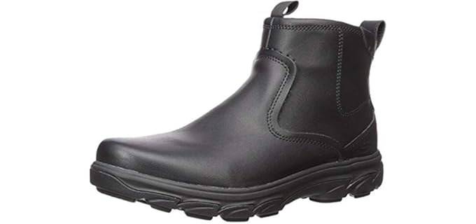 Skechers Men's Resment Korver - Memory Foam Chelsea Work Boot