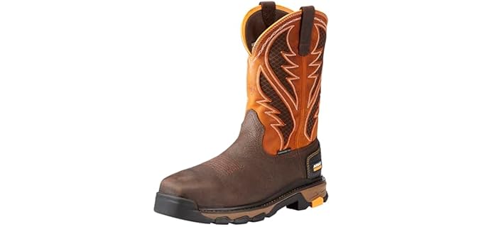 Ariat Men's Intrepid Venttek - Composite & Square Toe Work Boots for Wide Feet