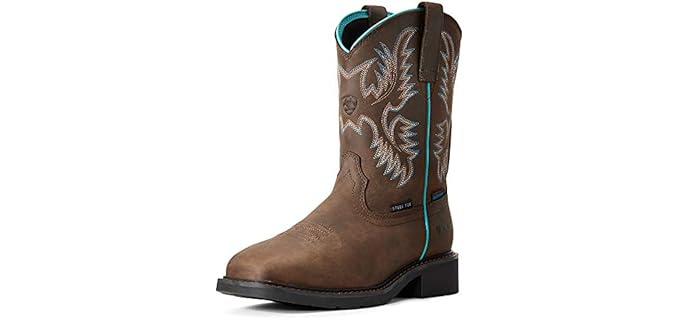 Ariat Women's Krista - Raised Heel Waterproof Steel-Toe Work Boot