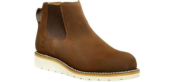 Carhartt Women's FW5025 - Chelsea Pull-On Rubber Wedge Work Boots
