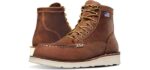 Danner Men's Bull Run 6” - Moc Toe Rubber Wedge Work Boots