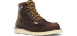 Danner Women's Bull Run 6” - Moc Toe Wedge Outsole Leather Work Boot