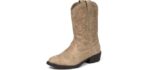Deer Stags Unisex Ranch-K - Durable Western Cowboy Boots for Kids