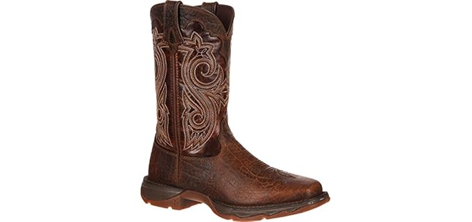 Durango Women's Lady Rebel - Square Toe Western Industrial Work Boots