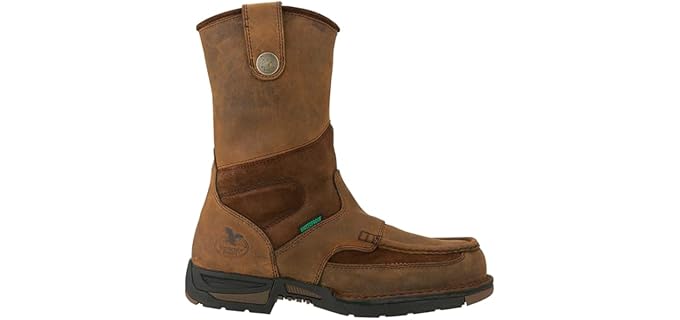 Georgia Men's Athens - Pull-On Waterproof Concrete Work Boots