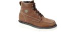 Harley-Davidson Men's Beau Motorcycle - Wedge Zipper Work Boots