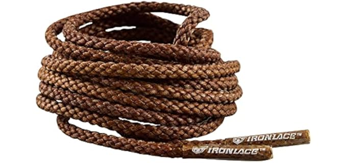 Ironlace Unisex Unbreakable - Waterproof & Fire Resistant Work Boot Laces