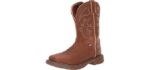 Justin Men's Jow Rush - Waterproof Work Boots for Plantar Fasciitis
