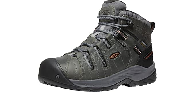 KEEN Utility Men's Flint 2 Mid Height - Waterproof Soft-Toe Work Boot