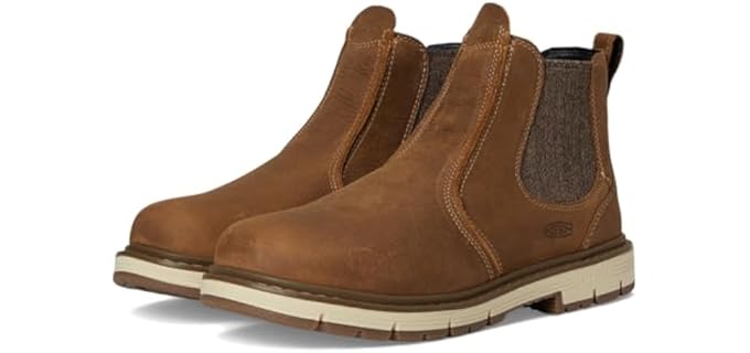 KEEN Utility Women's San Jose - Chelsea Soft Toe Pull-On Work Boot