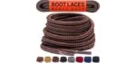 Miscly Unisex Heavy Duty - Round Durable Work Boot Laces