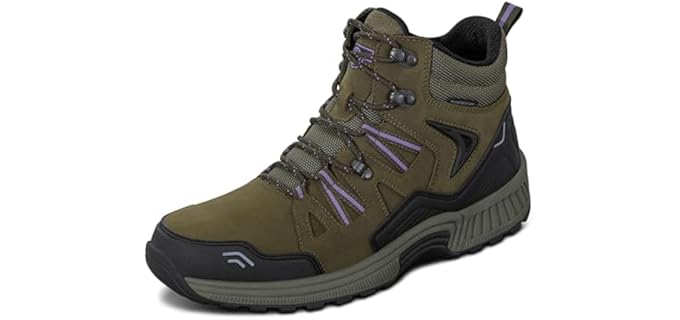 Orthofeet Women's Dakota - Orthopedic Wide Toe Work Boots